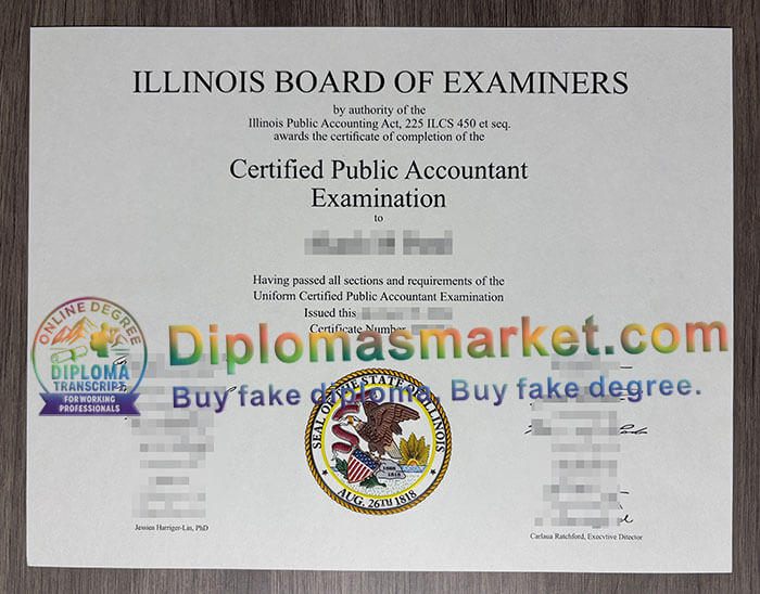 Illinois CPA diploma