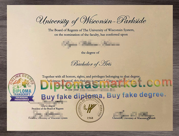 UW Parkside certificate