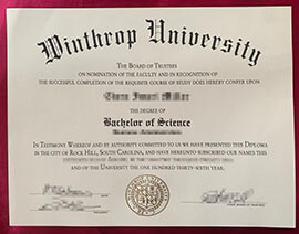 Surprising Way to Create Winthrop University diploma online