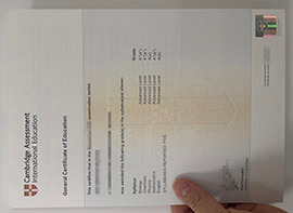 Factors for making Cambridge GCE certificate easily online.