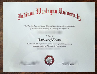 Order Indiana Wesleyan University diploma