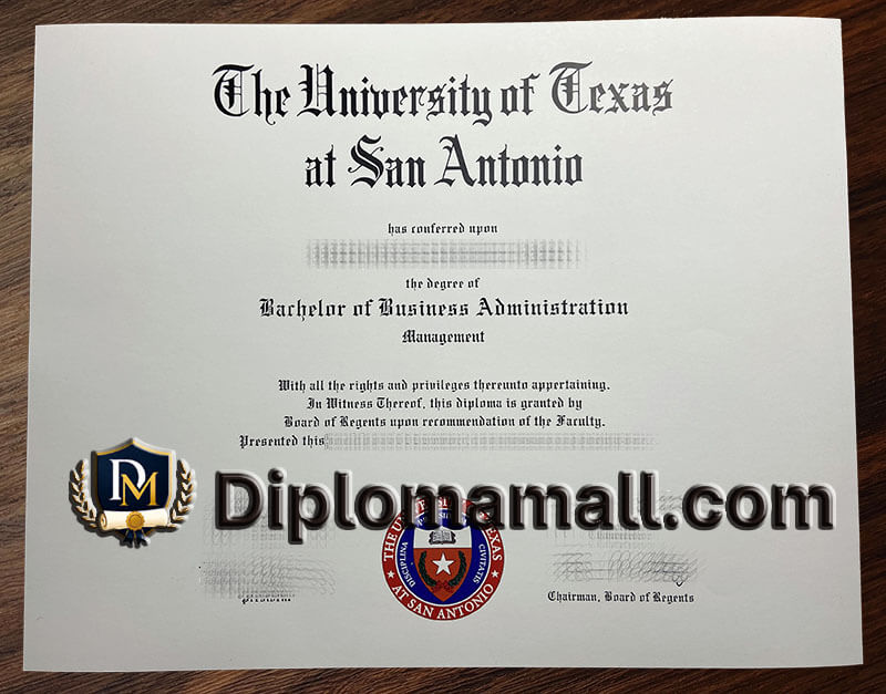 Buy University of Texas at San Antonio diploma